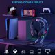 thumbnail image 2 of Cshidworld Audífonos para Juegos con Micrófono, Audífonos para Juegos sobre la Oreja para PC, Xbox One, Audífonos con Cancelación de Ruido y Sonido Envolvente Estéreo 7.1, Almohadillas de Memoria Sua, 2 of 7