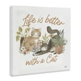 thumbnail image 4 of Stupell Industries Better with Cat Phrase Animals & Insects Painting Gallery Wrapped Canvas Art Print Wall Art, 17 x 17, 4 of 8