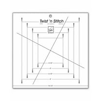 Accuquilt June Tailor Acrylic Ruler for Twist 'n Stitch, 1 Piece