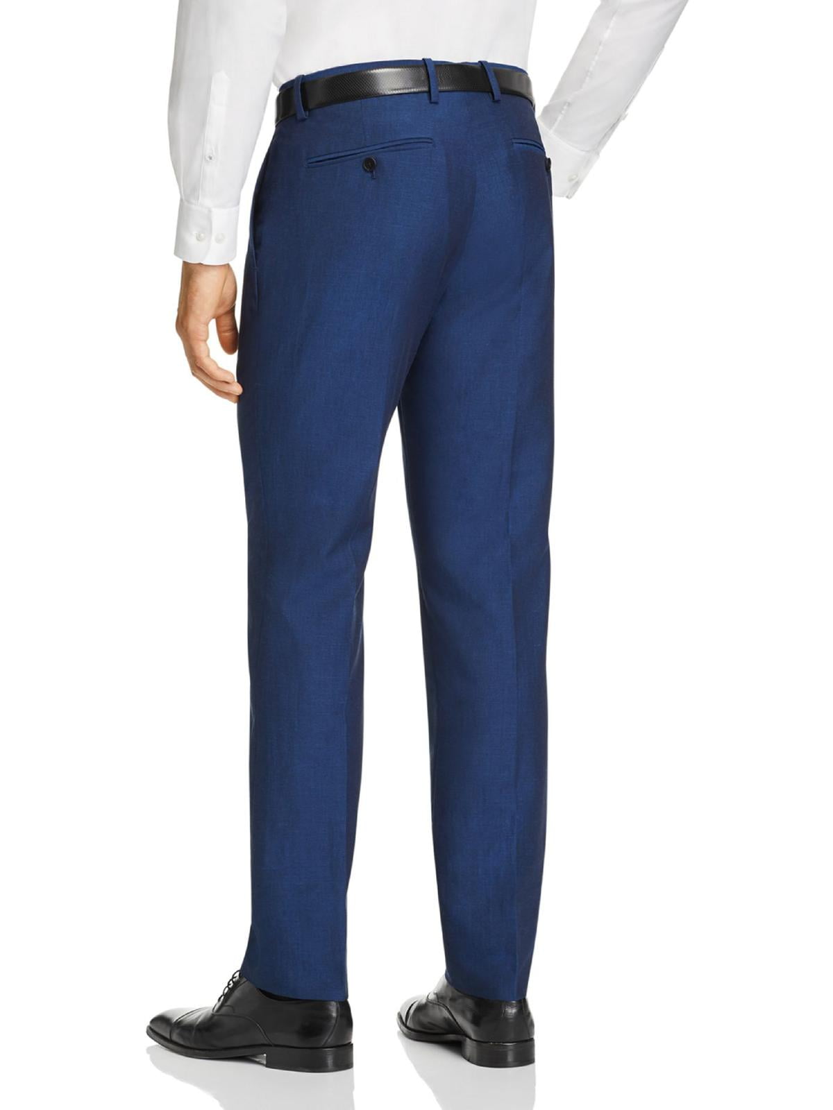 Theory Mens Tailored Dress Pants Slacks, Blue, 31W x 34L