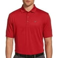 thumbnail image 2 of Callaway Men's Standard Fine Line Stripe Short Sleeve Golf Polo Shirt, Tango Red, XX Large, 2 of 4