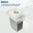 thumbnail image 4 of HVAC Blower Motor Resistor Replacement for Nissan Pathfinder 1997-2004 2776170T03 Silver Tone, 4 of 6
