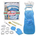 thumbnail image 1 of Juguetes para niñas de 3 a 8 años, juego de disfraz de chef para niños de 3 a 8 años, juego de hornear de juguete, juego de cocina para niños pequeños, delantal para niñas de 3 a 8 años, accesorios de cocina para niños, juego de chef para niños de 3 a 8 años, color azul BANYUO Electrónica, 1 of 3