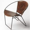 thumbnail image 2 of Butler Specialty Accent Seating Accent Chair in Brown Leather, 2 of 3
