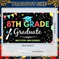 thumbnail image 2 of Black and White Next Stop High School Banner Hand-drawn Graduation Display Chalkboard Design Graduation Cap School Backdrop for Graduation Party High School Transition School Event, 2 of 9