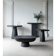 thumbnail image 6 of 36"x24" Oval Coffee Table, Modern Cement Coffee Table Center Table Side Table Accent End Table for Living Room, Black, 6 of 6