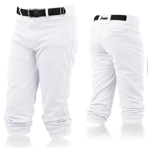 Franklin Sports Youth Baseball + Softball Pants White Youth Small