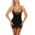 thumbnail image 4 of BadyminCSL Lingerie Beautiful Back Pajamas Back Buckle Suspender Skirt, 4 of 9
