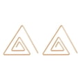 thumbnail image 1 of 1 Pair Dangle Retro Drop Triangular Hoop Earrings Women DIY Geometry Girls Female Makeup Jewelry, 1 of 3