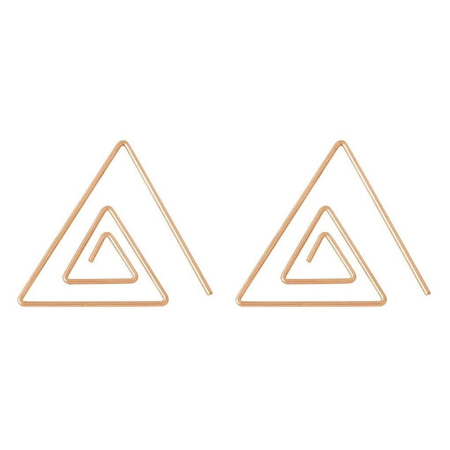 1 Pair Dangle Retro Drop Triangular Hoop Earrings Women DIY Geometry Girls Female Makeup Jewelry