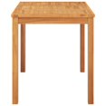 thumbnail image 2 of vidaXL Garden Dining Table 120x70x77 cm Solid Teak Wood, 2 of 5