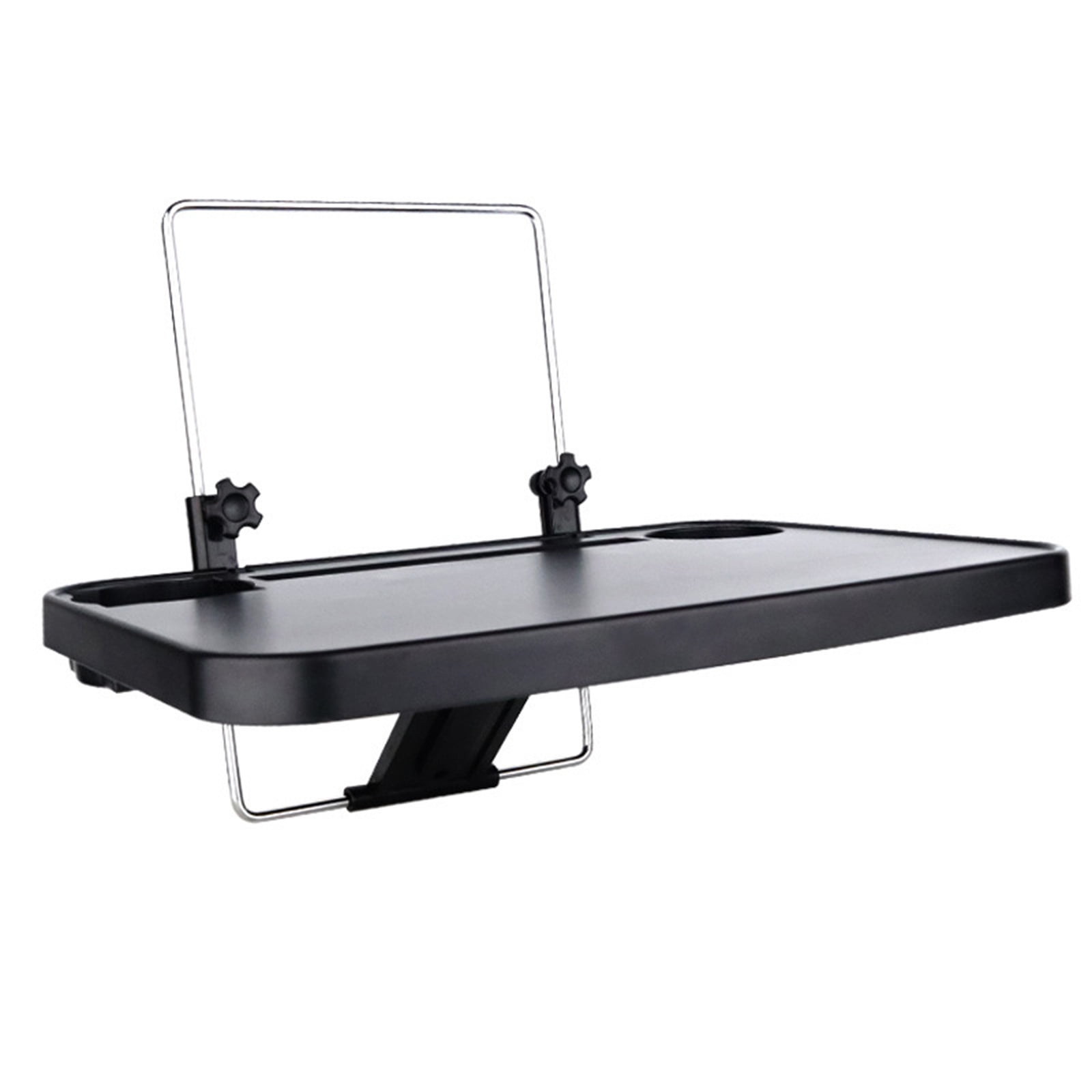 Foldable Car Seat Back Tray with Phone Mount, Hanging Car Steering Wheel Desk for Food Dining Drink Laptop, Portable Vehicle Travel Organizer for Work Eating Entertainment