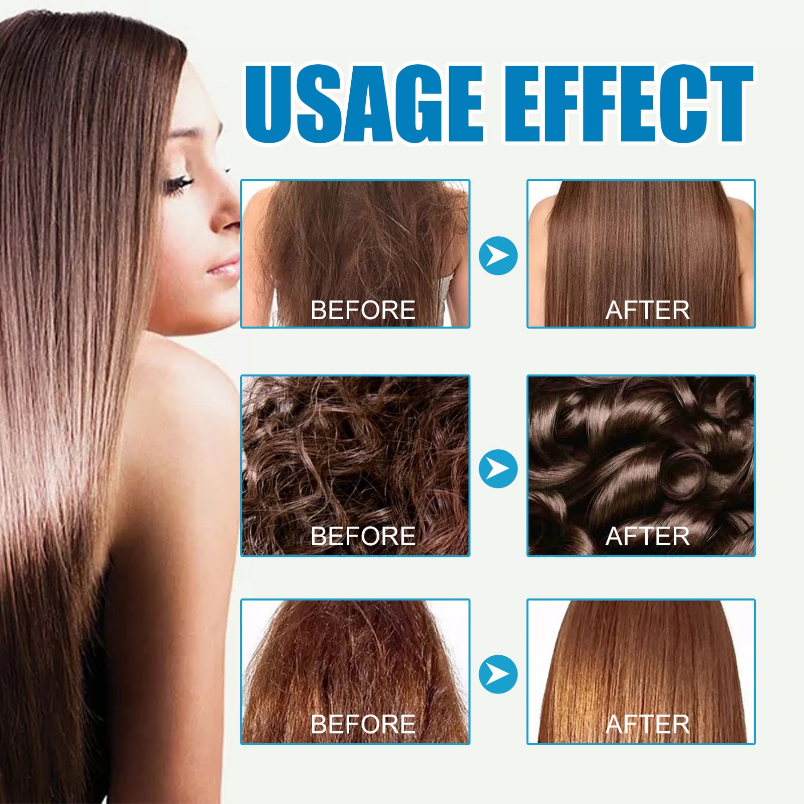 Alvantor Hair Oil Capsules Keratin Argan Oil Repair Dry Damaged Frizzy Hair Smooth Shine Hydrating Lightweight, 30pcs