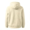 thumbnail image 5 of Pet Pouch Hoodie for Women, Sherpa Fleece Pet Carrier Hoodie with Zippered Kangaroo Pouch, Oversized Warm Sweatshirt with Side Pockets, 5 of 7