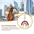 thumbnail image 3 of CNKOO Weaving Rainbow Keychains Bohemian Style Fashion Accessory Chic Woven Hanging Decor Keyholder Decoration Colorful Bag Pendant, 3 of 8