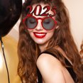 thumbnail image 3 of unbranded Gafas Circulares 2025 Rojas Para Y Accesorio De Fiesta Llamativo, 3 of 5