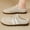 Beige, variant on Womens Retro Mesh Backless Mule Sneakers, Breathable Slip On Half Drag Casual Shoes, Lightweight Fashion Daily Footwear, Comfortable Walking Sneakers For Activities