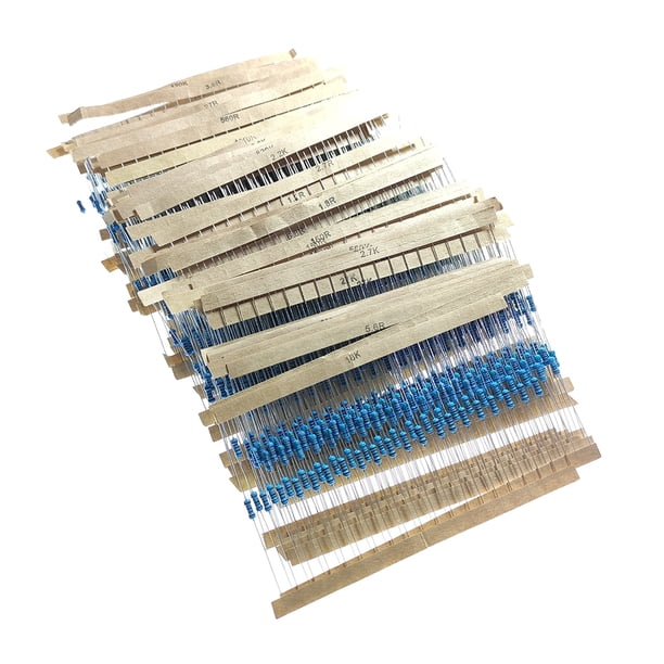 Sidaley 1460 Unids/set Resistencias 1/4W Resistencias de película metálica 73 Tipos 1R-1M Kit surtido con resistencia de anillo de caja de plástico Electrónica miscelánea