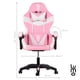 thumbnail image 2 of Silla Gamer LUMO Ergonómica Ejecutiva de Oficina Reposapies Rosa, 2 of 8