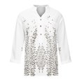 thumbnail image 4 of Blusa informal de manga larga con cuello en V y cuello alto a la moda para mujer Pompotops  FGAJ14080, 4 of 5