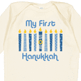 thumbnail image 4 of Inktastic 1st Hanukkah Candles Boys or Girls Long Sleeve Baby Bodysuit, 4 of 5