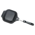 thumbnail image 1 of WREESH Double-sided Sandwich Baking Pan Breakfast Pan Removable Sandwich Clamp Lightweight Portable Ferruginous Sandwich Frying Pan Kitchen Gadgets Clearance, 1 of 9