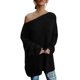 thumbnail image 1 of Gibobby Suéter mujer, Suéter de Cuello Redondo Acogedor Suéter para Mujer(Negro,M), 1 of 4