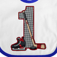 thumbnail image 4 of Inktastic First Birthday Red Hockey Boys or Girls Baby Bib, 4 of 4