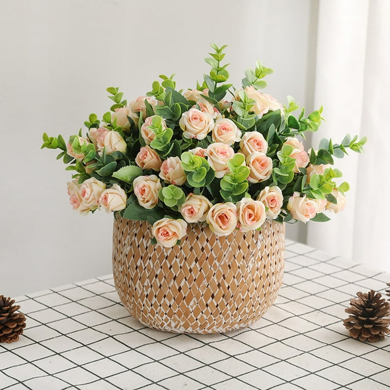 Faux cheap silk flowers
