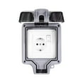 thumbnail image 2 of follureExternal Socket For Wet Rooms  Surface-Mounted  Protective Contact  IP66, 2 of 5