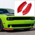 thumbnail image 2 of Unique Bargains 1Pair Vehicle Front Bumper Lip Lever Splitter Protector Red for Dodge Challenger Hellcat 2015-2020, 2 of 9