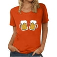 thumbnail image 1 of Blusa de mujer Oktoberfest Camiseta de cuello redondo Estampado de verano Jersey de manga corta Camiseta de mujer para hombre Tops Camisa Pompotops  hfajkhk136077, 1 of 5