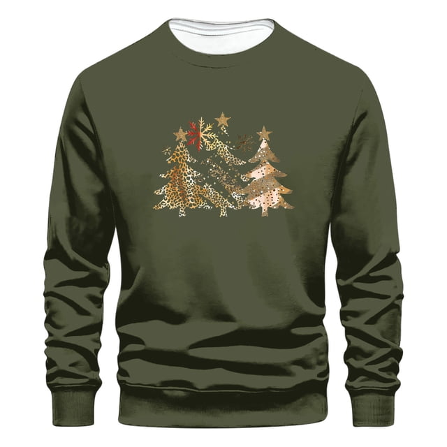 Sudaderas sin capucha para hombre, estilo casual, a la moda, con cuello redondo, estampado, de manga larga, blusas de manga larga y cuello redondo, blusas de poliéster para hombre