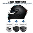 thumbnail image 2 of Full Face Helmet Motorbike Helmets, Waterproof Bluetooth Motorcycle Helmet, Modular Integrated Helmet with Anti-Fog Double Visor, Microphone, DOT Approved Helmet for Men, 2 of 7