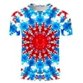 thumbnail image 4 of COSFO Men Shirts Casual Tie Dye Independence Day Short Sleeve Tops Crew Neck Summer Pullover Loose Graphic Tees, 4 of 5