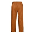 thumbnail image 7 of Resicozy Baggy Sweatpants Men Casual Straight Wide Leg Fleece Sweat Pants Athletic Workout Gym Jogger with Pockets Orange L, 7 of 7