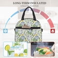 thumbnail image 4 of Uemuo Vintage Utensils Printed Lunch Bag Lunch Box Reusable Insulated Lunch Tote Bag, Leakproof Thermal Cooler Sack Food Handbags Case High Capacity, 4 of 5