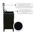 thumbnail image 2 of Linon Eva Wood and Mirrored Vanity Set in Black, 2 of 25