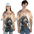thumbnail image 4 of Hello Winter Poodle Welcome Snowy Night Watercolor Vintage All Over Print 3D Baseball Shirt Poodles Dog Lover Gifts Idea Softball Sport - 01011, 4 of 6