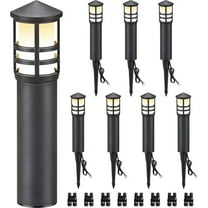 SUNVIE 8-Pack Low Voltage Pathway Lights 3W LED Landscape Lighting for Walkway Yard Garden