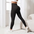 thumbnail image 4 of UngA High Waisted Leggings for Women Tummy Control Soft Workout Running Yoga Pants with Pockets Black,S, 4 of 5