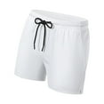 thumbnail image 1 of Pantalones cortos deportivos para hombre con bolsillos, holgados, para baloncesto, playa, entrenamiento, informales Blanco, 1 of 9