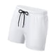 thumbnail image 1 of Pantalones cortos deportivos de secado rápido para hombre, para baloncesto, running, informales, de verano Blanco, 1 of 9