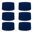thumbnail image 1 of Mantel BRILLMAX, redondo, 305 cm, poliéster, 6 unidades, color azul marino, 1 of 7