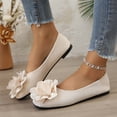 thumbnail image 5 of Miluxas Women Fashion Bowknot Flats Comfort Pointed Toe Dress Shoes White 9.5(43), 5 of 9