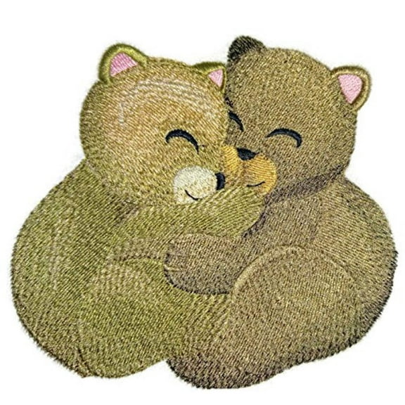 Baby Autumn Cozy Cuddlers - Bears Embroidered Iron on/Sew patch 5.58" X 4.76"