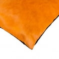 thumbnail image 2 of 12" x 20" x 5" Orange Cowhide  Pillow, 2 of 3