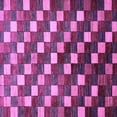 thumbnail image 1 of Ahgly Company Indoor Square Checkered Purple Modern Area Rugs, 3' Square, 1 of 4