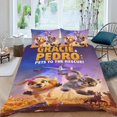 thumbnail image 2 of Gracie y Pedro Conjunto de sábanas temático, trío de piezas, cómodo y amigable con la piel, diseño único, regalo de decoración para el hogar para familiares, amigos y fans,173cm *218cm, 2 of 6