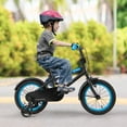 thumbnail image 4 of Costway Vélo pour Enfants 14 Pouces avec Selle et Guidon Ajustables, Roues Stabilisatrices Amovibles, Frein à Main, Noir, 4 of 10